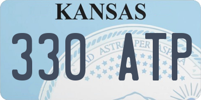 KS license plate 330ATP