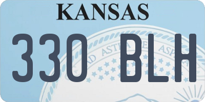 KS license plate 330BLH