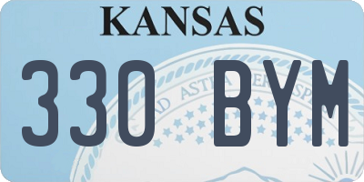 KS license plate 330BYM