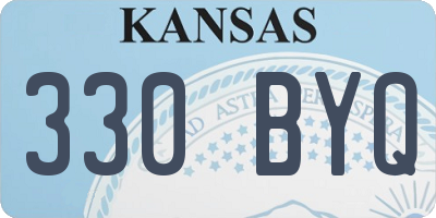 KS license plate 330BYQ