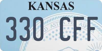KS license plate 330CFF