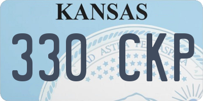 KS license plate 330CKP