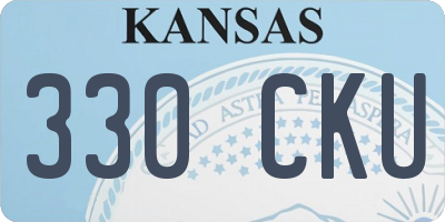 KS license plate 330CKU