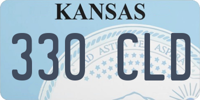 KS license plate 330CLD