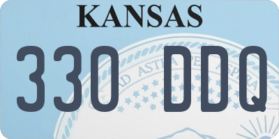 KS license plate 330DDQ