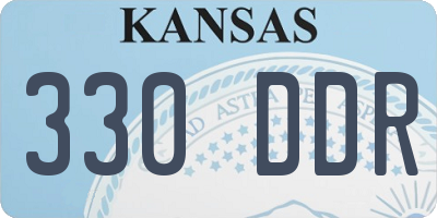 KS license plate 330DDR