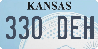 KS license plate 330DEH