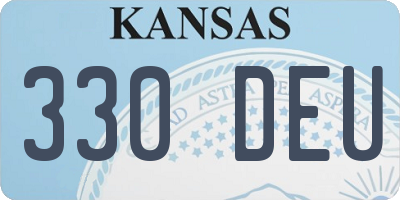 KS license plate 330DEU