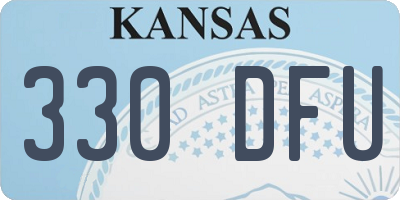 KS license plate 330DFU