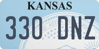 KS license plate 330DNZ