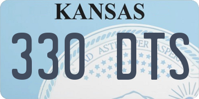KS license plate 330DTS