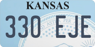 KS license plate 330EJE