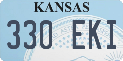 KS license plate 330EKI