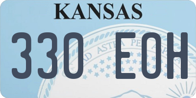 KS license plate 330EOH