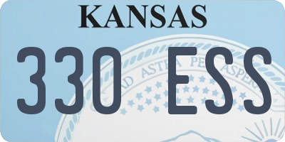 KS license plate 330ESS