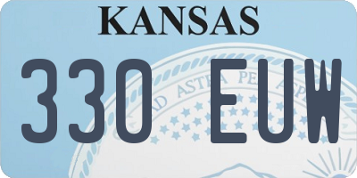 KS license plate 330EUW