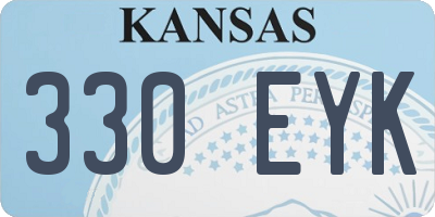 KS license plate 330EYK