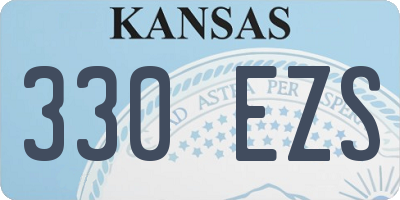 KS license plate 330EZS