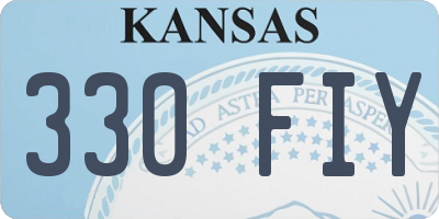 KS license plate 330FIY