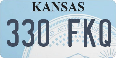 KS license plate 330FKQ