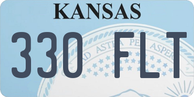 KS license plate 330FLT