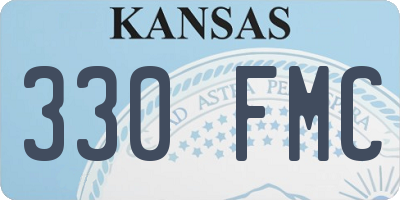 KS license plate 330FMC