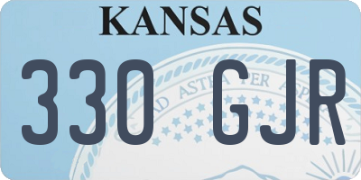 KS license plate 330GJR