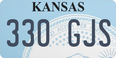 KS license plate 330GJS