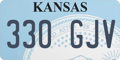 KS license plate 330GJV
