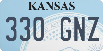 KS license plate 330GNZ