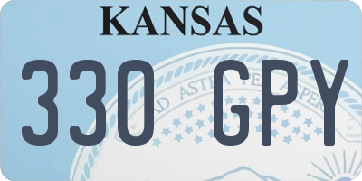 KS license plate 330GPY