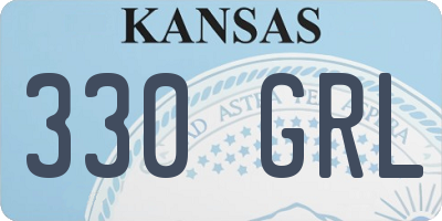KS license plate 330GRL