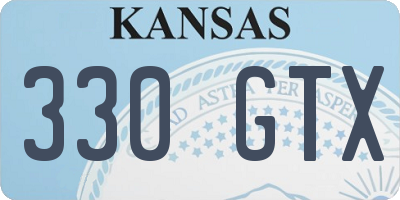 KS license plate 330GTX