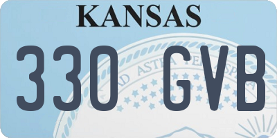 KS license plate 330GVB