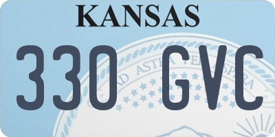 KS license plate 330GVC