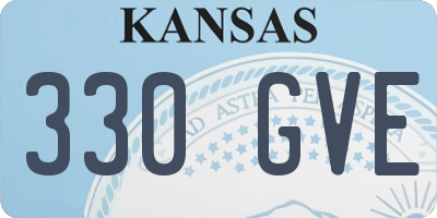 KS license plate 330GVE