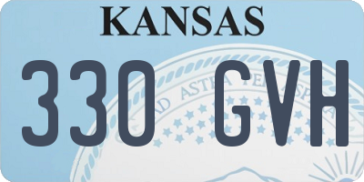 KS license plate 330GVH