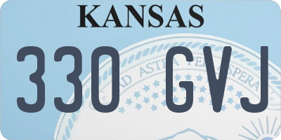 KS license plate 330GVJ