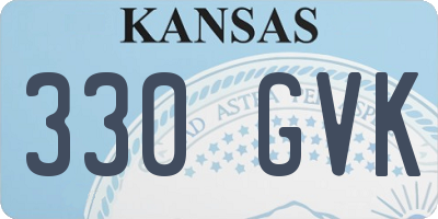 KS license plate 330GVK
