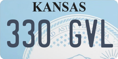 KS license plate 330GVL