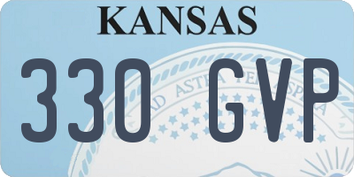 KS license plate 330GVP