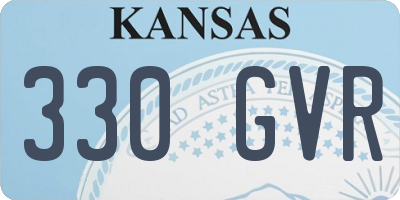 KS license plate 330GVR