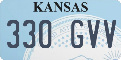 KS license plate 330GVV