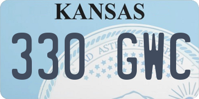 KS license plate 330GWC