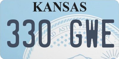 KS license plate 330GWE