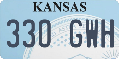 KS license plate 330GWH