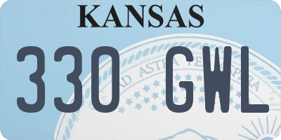 KS license plate 330GWL