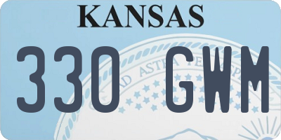 KS license plate 330GWM