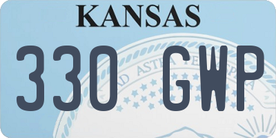KS license plate 330GWP