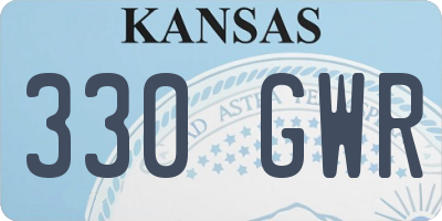 KS license plate 330GWR